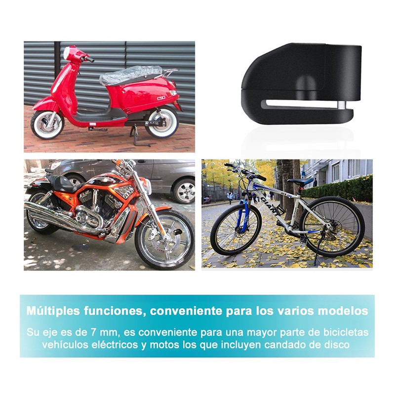 Miniatura 4 de Candado Freno De Disco Con Alarma 303